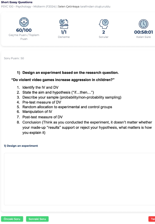 Cheatsheet Özelliği